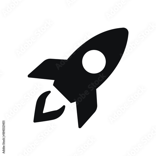 Rocket icon. Rocket symbol vector