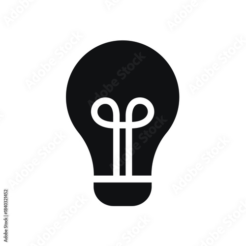 Light bulb icon. Light bulb idea symbol