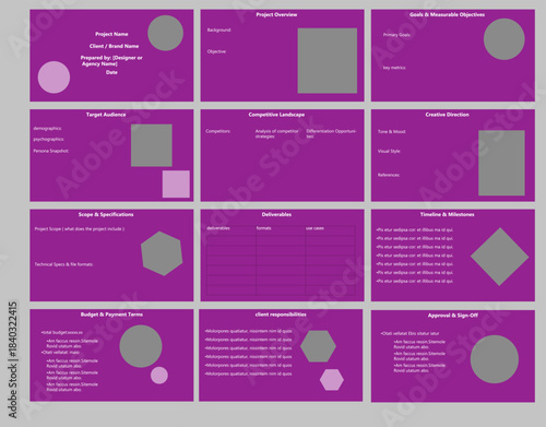 professional graphic design brief presentation 