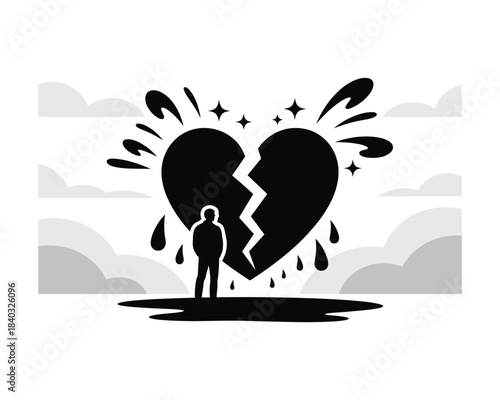 Broken Heart Grieving Loss Emotional Pain