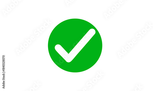 Free Download Tick Icon – Green Circle Check Mark Vector, Simple Success Symbol - green check mark - GFXLoad