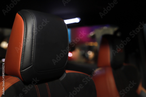 Caring for the leather seats of a new car.