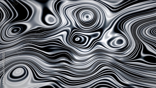Abstract silver metallic fluid fractal background