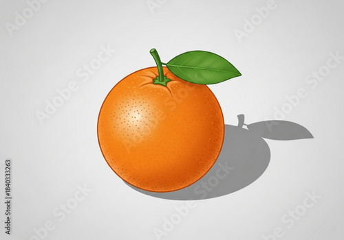 I made this 3D illustration design of an orange fruit