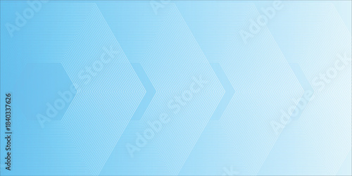 Blue Abstract Geometric Hex Pattern Background With Gradient Lines For Tech And Design Projects eps10