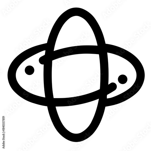 Minimalist gravity falling object vector icon