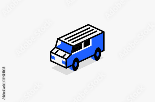 Vector illustration of children toy cars in retro style.