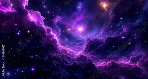 Purple Nebula Universe’s Ever Expanding Beauty