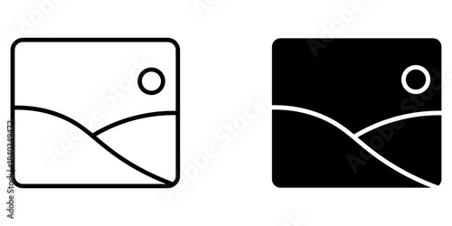  photo gallery icon graphic icon vector