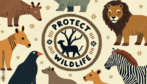 Animal Illustration with 