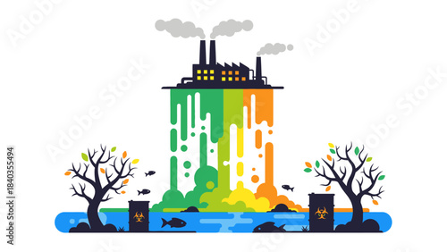 Industrial Water Pollution: Factory Effluent and Environmental Damage