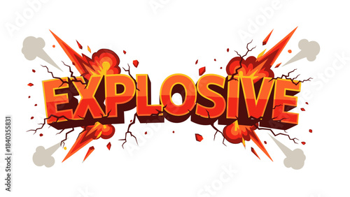 Explosive Comic Text Effect: Boom, Blast, and Fire