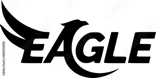 Conceptual Wordmark Logos Transforming the Word EAGLE into Eagle Forms
