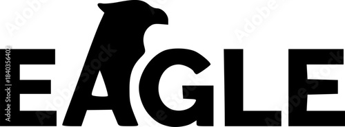 Conceptual Wordmark Logos Transforming the Word EAGLE into Eagle Forms