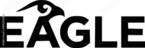 Conceptual Wordmark Logos Transforming the Word EAGLE into Eagle Forms