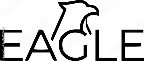 Conceptual Wordmark Logos Transforming the Word EAGLE into Eagle Forms