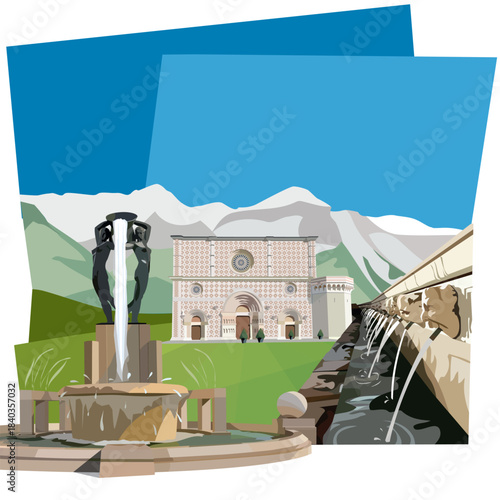 elementi rappresentativi della città dell'Aquila