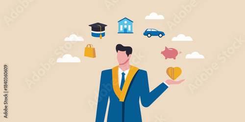 Balancing life priorities education home finances and personal well being