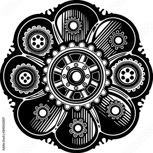 gear wheels background