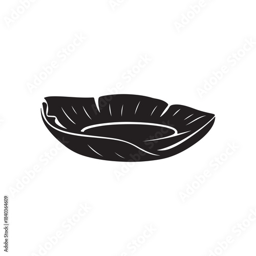 Leaf-shaped bowl: An exquisite leaf-shaped bowl, its elegant contours crafted to hold and display, symbolizing nature's embrace and artistry's touch.
