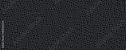 Black and white maze background