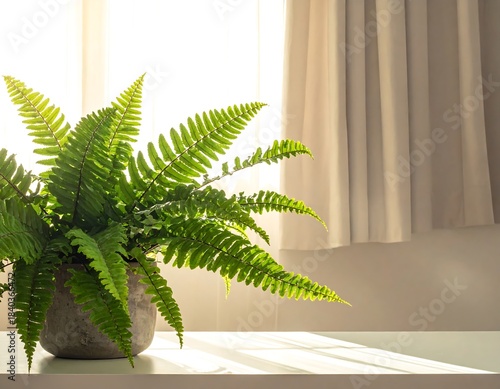 Sunlight on a fern plant