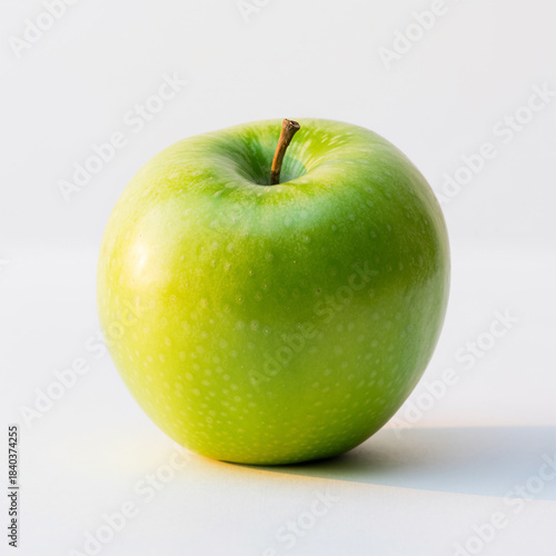 Yellow Green Apple Whole on White Background  © image@9