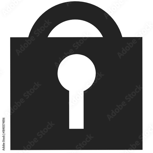 illustration of a lock icon symbol 