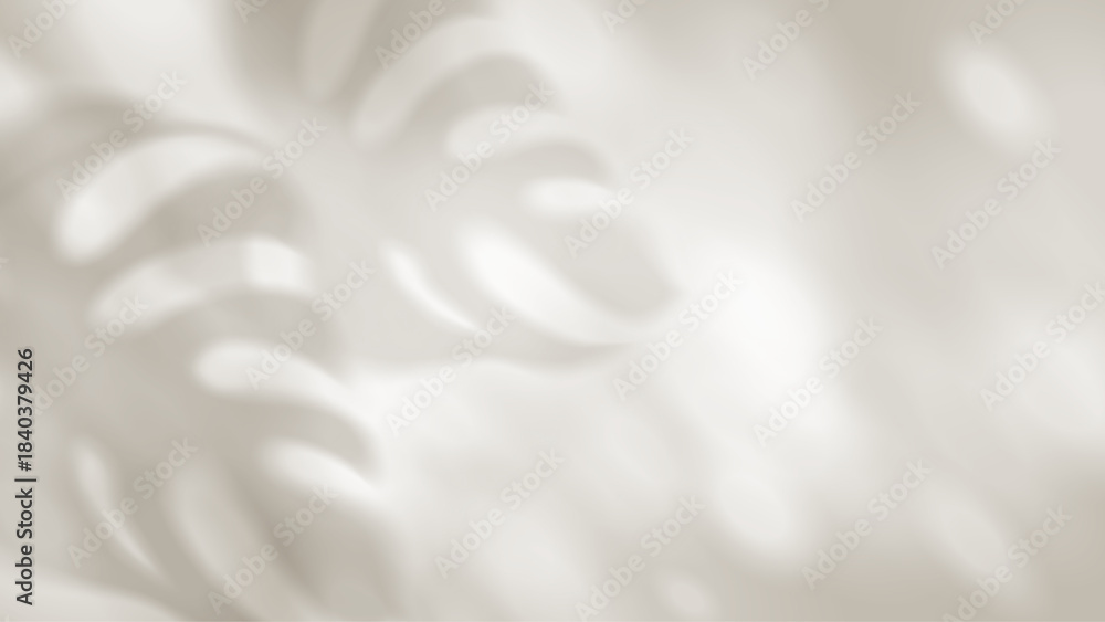 Naklejka premium Tropical palm shadow overlay on white background with realistic leaf silhouette and soft sunlight effect for summer design projects and natural mockups