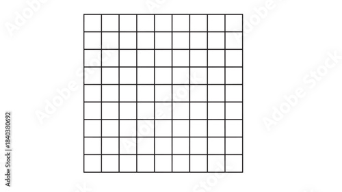 a minimalist rectangular grid pattern with thin black lines against a clear void offering versatility on transparent background silhouette high quality professional detailed modern elegant stylish