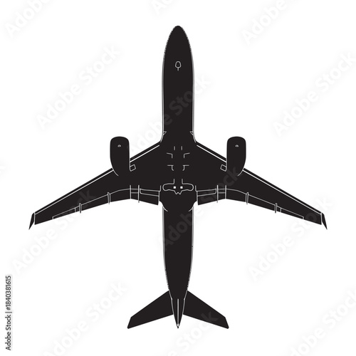 Old military jet airplane flying in the sky
