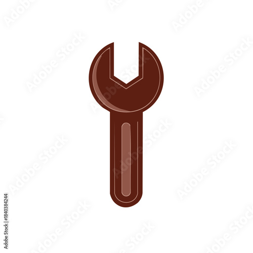 Brown Wrench Mechanical Tool for Repair and Construction