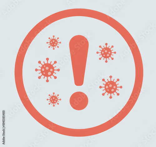 This graphic highlights the concerns related to measles virus infection, including warnings about outbreaks, symptoms, and the need for vaccination to prevent spread