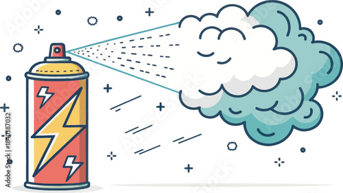 Aerosol Can Emitting Pollution Icon