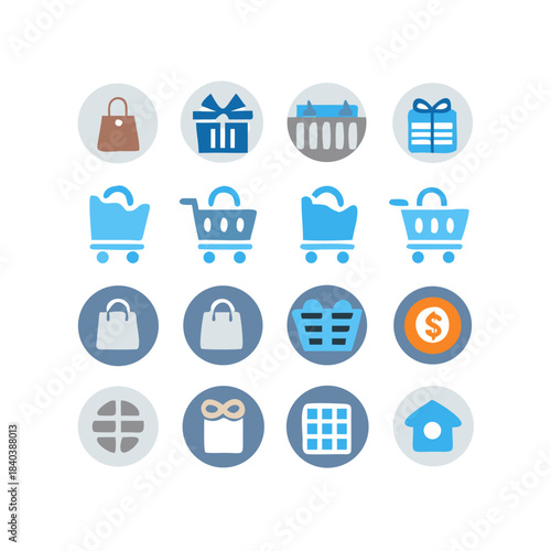 Shopping Line Vector Icons – Editable Outline Icon Set