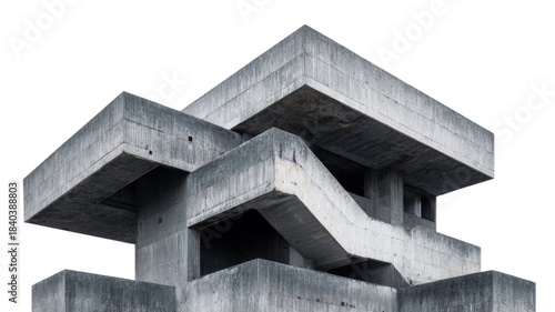 Fototapeta Naklejka Na Ścianę i Meble -  A 3D vector illustration of a new residential house built with wooden building blocks featuring an exterior roof against the sky