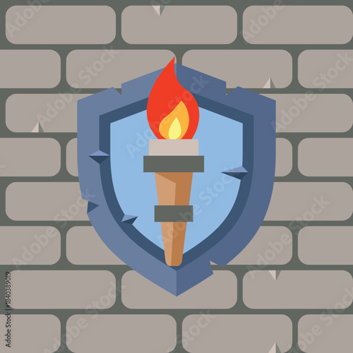 Seamless 64x64 Castle Tile Game Pattern