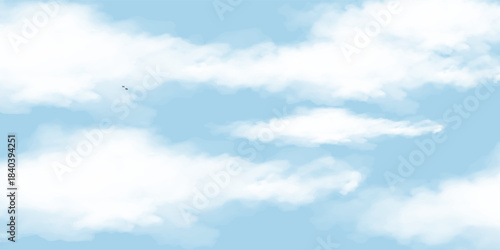 Modern background: Soft clouds in the dry season. Episode 10