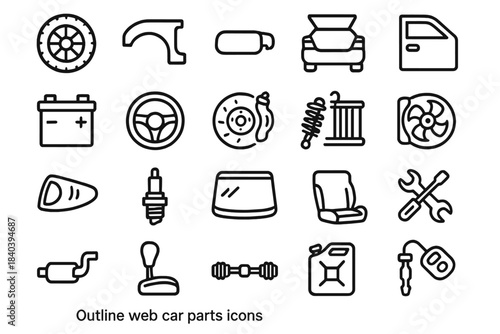 Automobile components, maintenance tools, and spare parts for car repair service