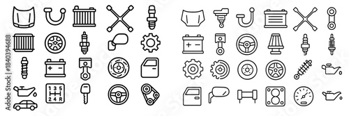 Automotive service and repair components, engine parts, and accessories