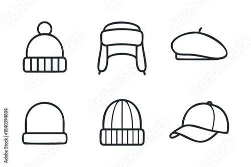 Variety of hats for different occasions and styles
