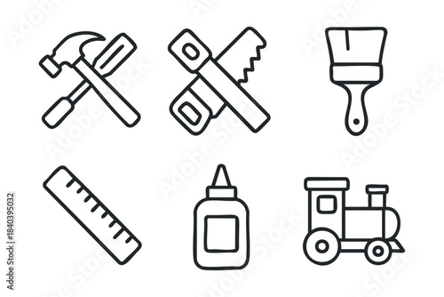 Tools for building projects and DIY activities at home