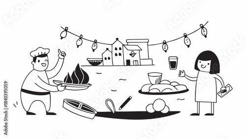 people in the kitchen