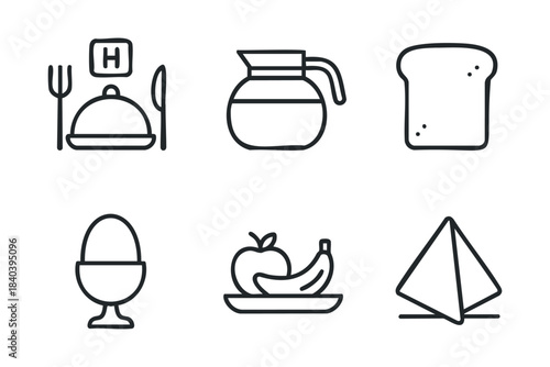 Dining setup with food items for a cheerful breakfast experience