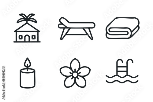 Relaxing beach retreat with lounge chair and poolside amenities