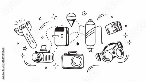 set of kitchen utensils