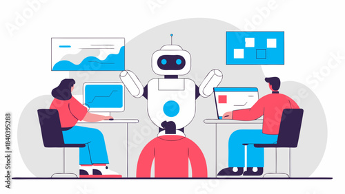 business man and business team