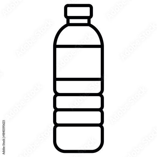 Water Bottle Icon Template – Clean Hydration Symbol