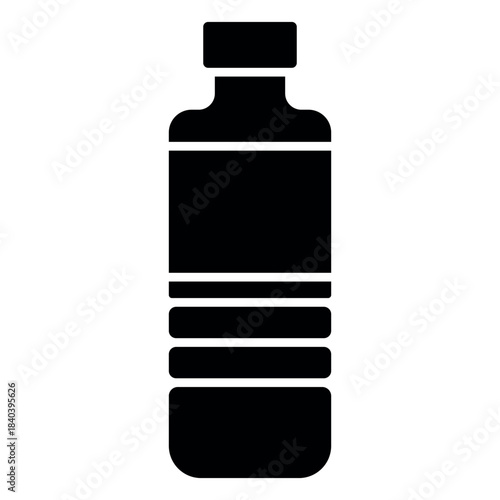 Water Bottle Icon Template – Clean Hydration Symbol