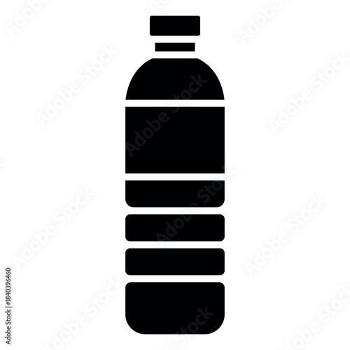 Water Bottle Icon Template – Clean Hydration Symbol